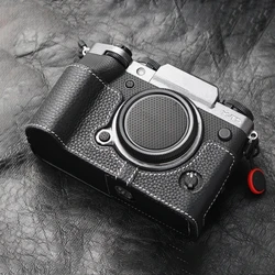 Quick Release Leather Camera Half Case For Fujifilm XT-5 Case Camera Genuine Leather Handmade Half Case Cowhide Protective Case