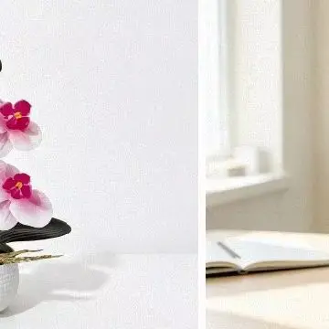 Desktop Centerpiece Artificial Orchid Plant For Home Aesthetic Enhancement Lifelike Design Sturdy Synthetic Material