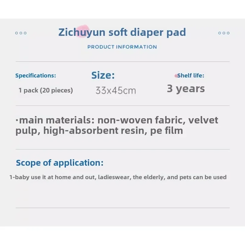 Hot Sale Disposable Baby Diaper Pad Waterproof & Breathable Non Woven Baby Water Uptake Leak Proof Mattress Newborn Care Product