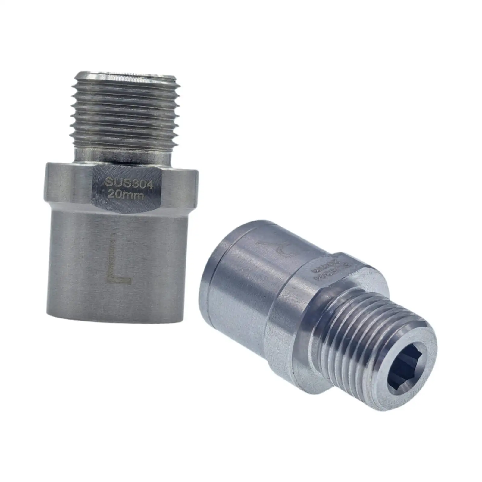 2 قطعة دراجة دواسة تمديدات الركاب Footpegs تمديد الفولاذ المقاوم للصدأ تركيب فاصل التثبيت ل #2