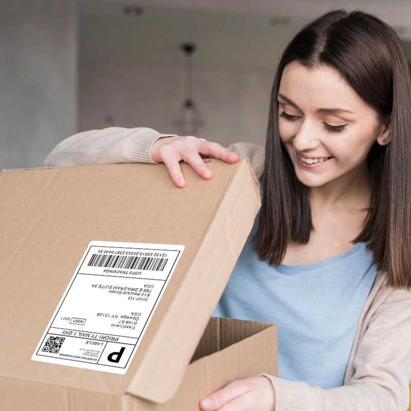 4x6 Inch Thermal Shipping Labels Paper Fold Sticker Printer Self-Adhesive Waterproof Oil-Proof Labels All-Purpose Sticker Paper