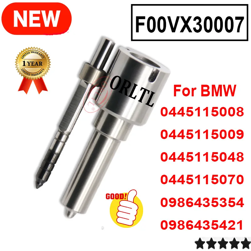 F00VX30007 For BMW Injector 0445115008 0445115009 0445115048 0445115070 0986435354 0986435421 COMMON RAIL DIESEL PIEZO NOZZLE