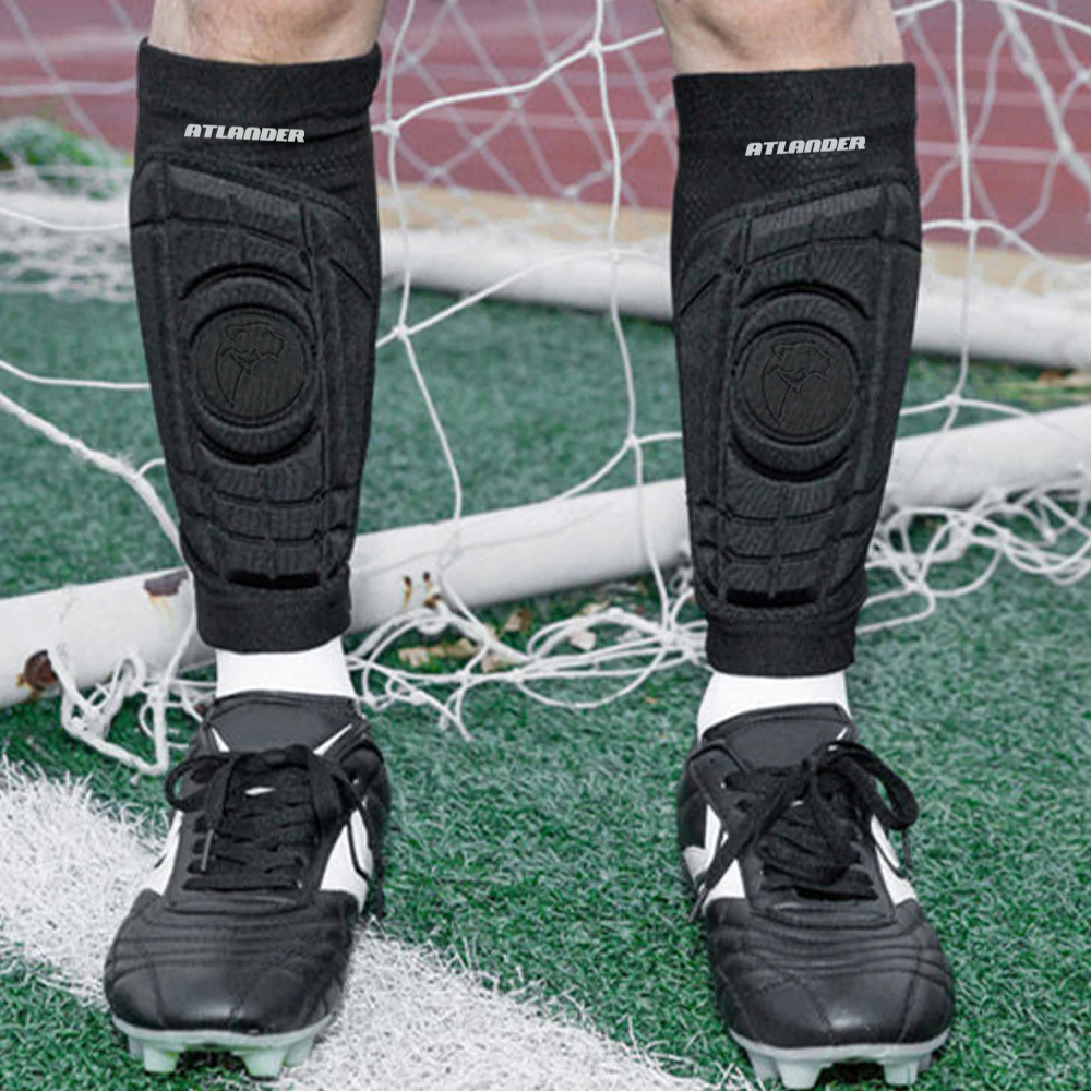 Anti-kollision Fußball Fußball Schienbeinschutz Kinder Erwachsene Basketball Waden Unterstützung Kompression Muskel Socken Laufen Bein Hülse Wärmer – Detail 8