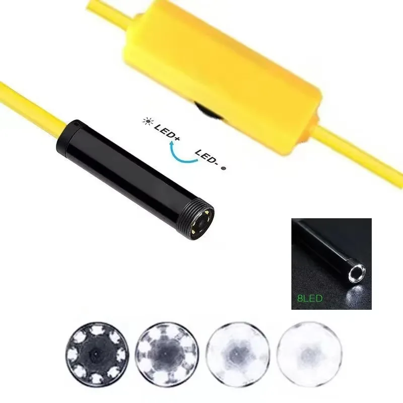 Yellow Cable Fish Finder Sonarl Waterproof Fishing Depth Finder , Portable Fishing device for Boat Kayak Shore Fishing，HD camera