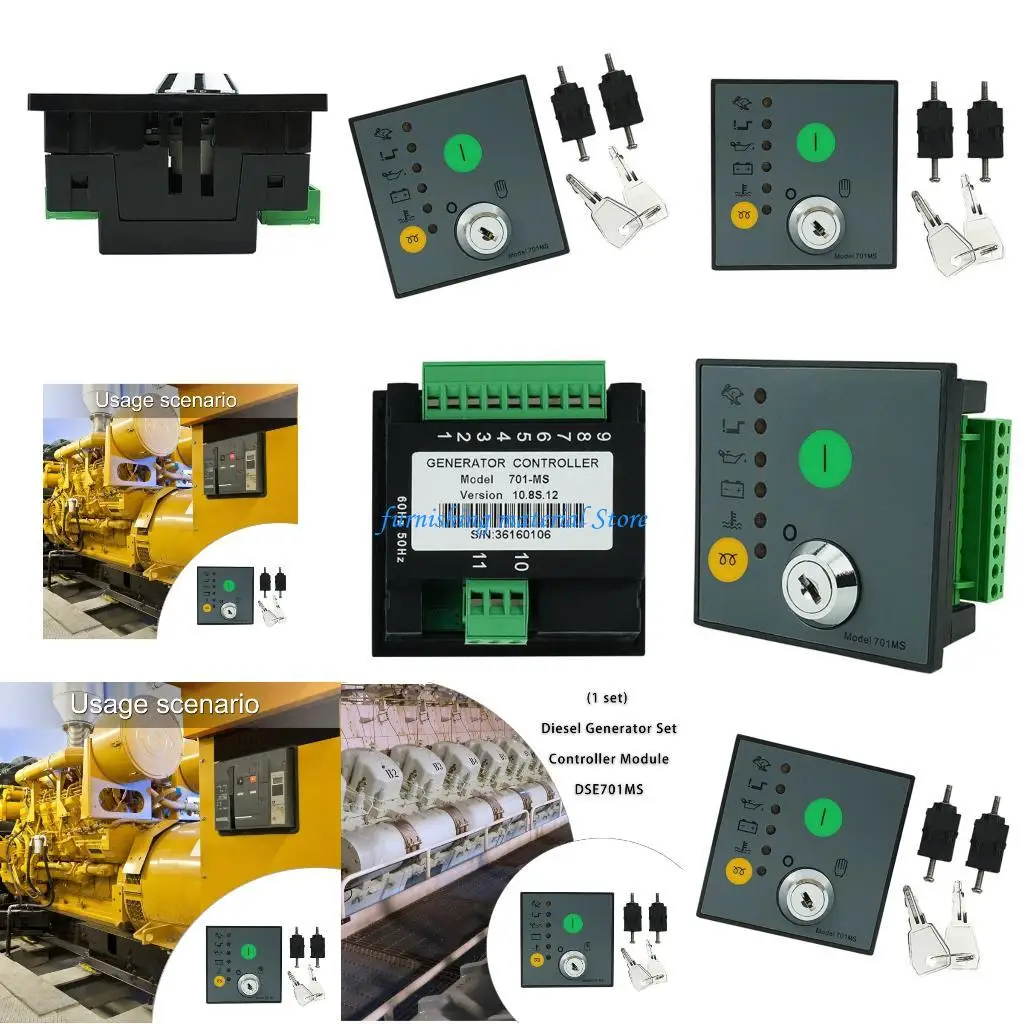 

Y5GD DSE701MS Generator Control Module Automatic Manual Start Stop Function Diesels Generator Controller Module Enduring