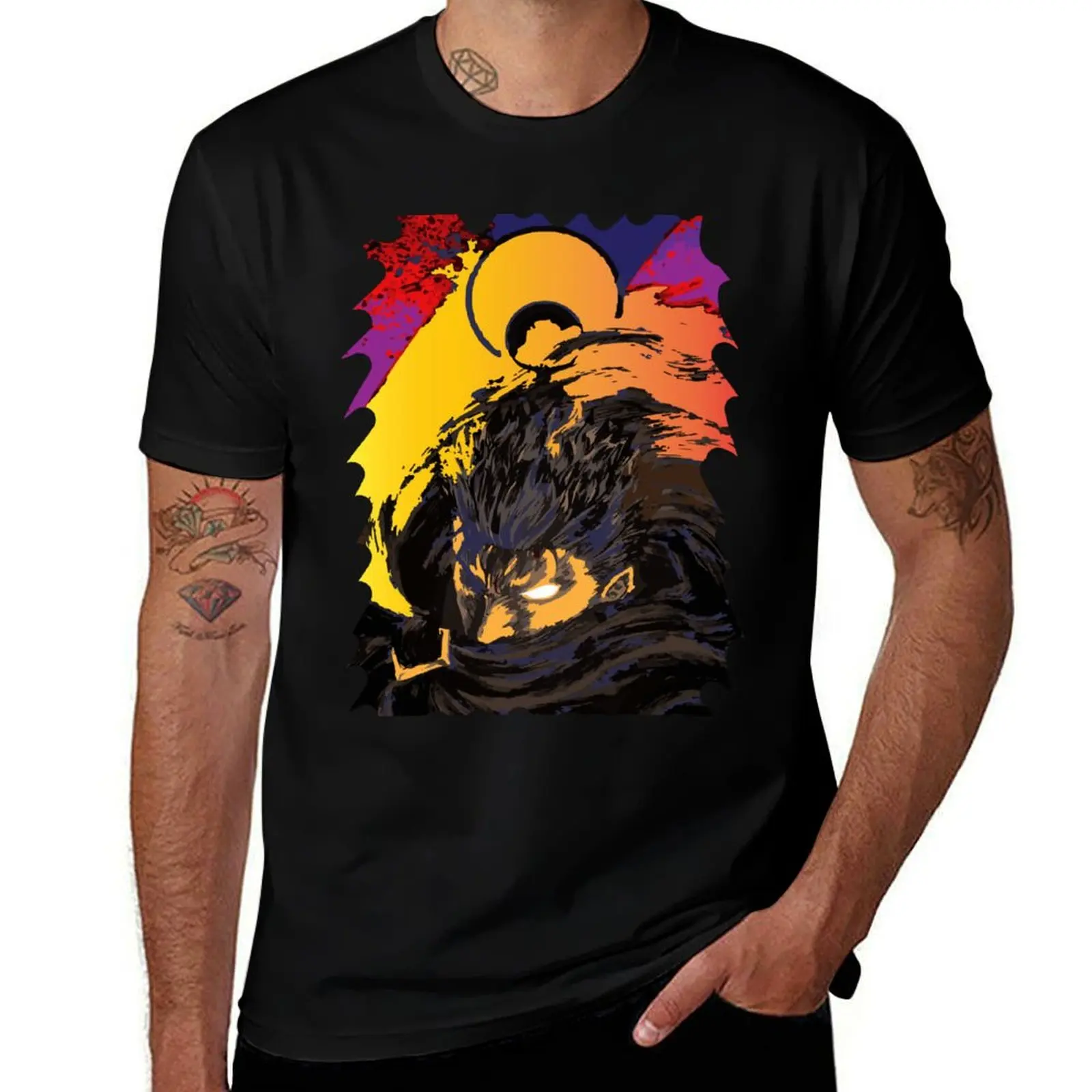 

Ethereal Wrath: Abstract Manifestation of the Furious Warrior T-Shirt Aesthetic clothing Louboutins shirts graphic tee men
