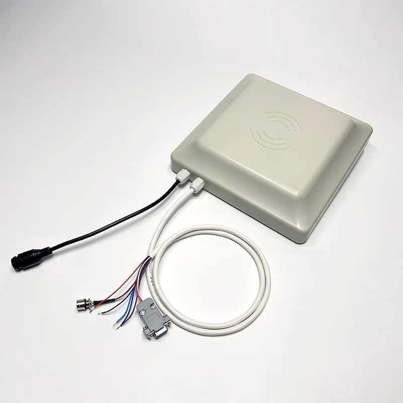 30dbm high power ISO 18000-6C TCP IP RS232 WG26/24 Passive Parking 6~8m Access Control long range UHF RFID Reader 8dbi antenna