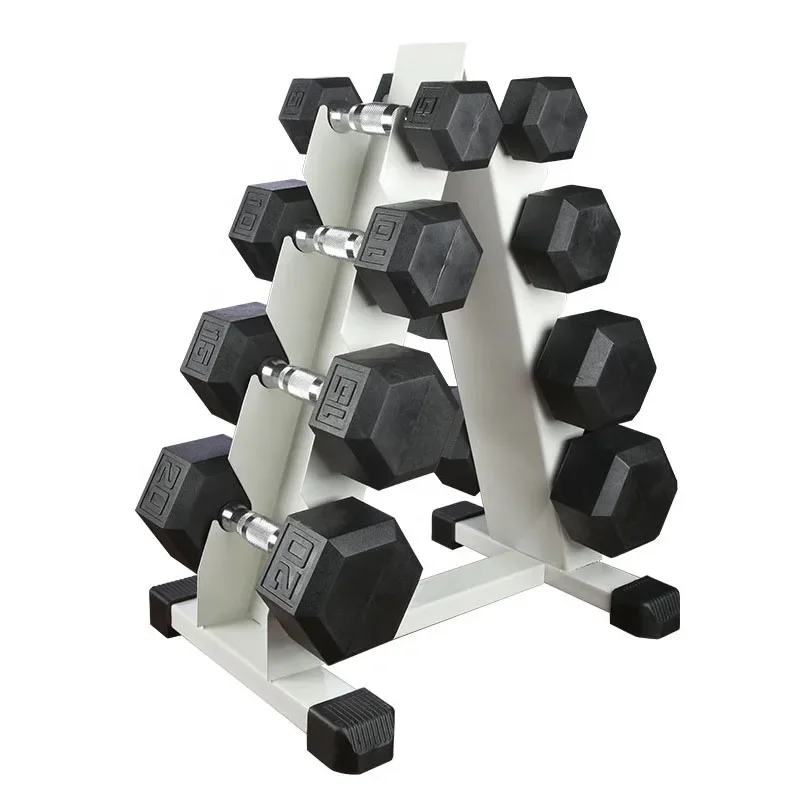 

25 lbs 40kg Pounds 10kg Dumbbells Set Rubber Encased Hex Dumbbells