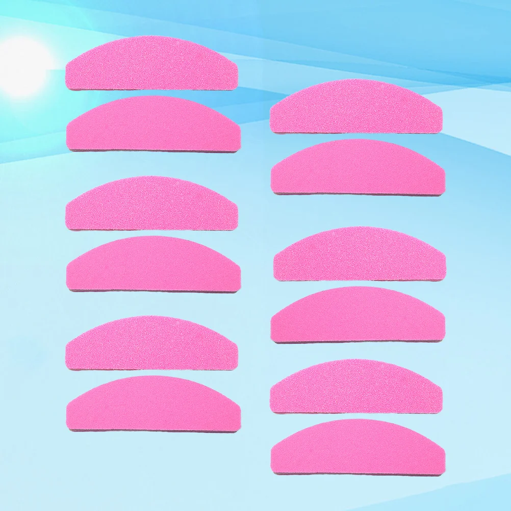 

20pcs Sponge Nail File Short Half-Moon Double-Sided Nail Art Tool For Home Salon Manicure Polish Thick Nails Emery Board Buffer