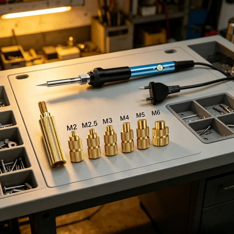 Heat Set Insert Soldering Iron Tip Head M2 M2.5 M3 M4 M5 M6 Hot Melt Insets Nut Brass Embedded Thread Insertion Kit For Plastic