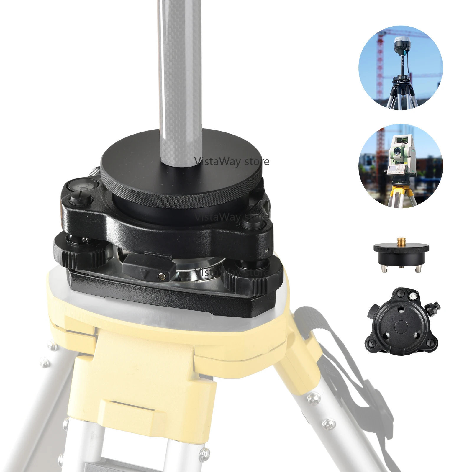 تثبيت سريع محول Tribrach مصنع الجملة توفير الوقت GNSS قاعدة روفر لاند أجزاء أداة المسح الملحقات