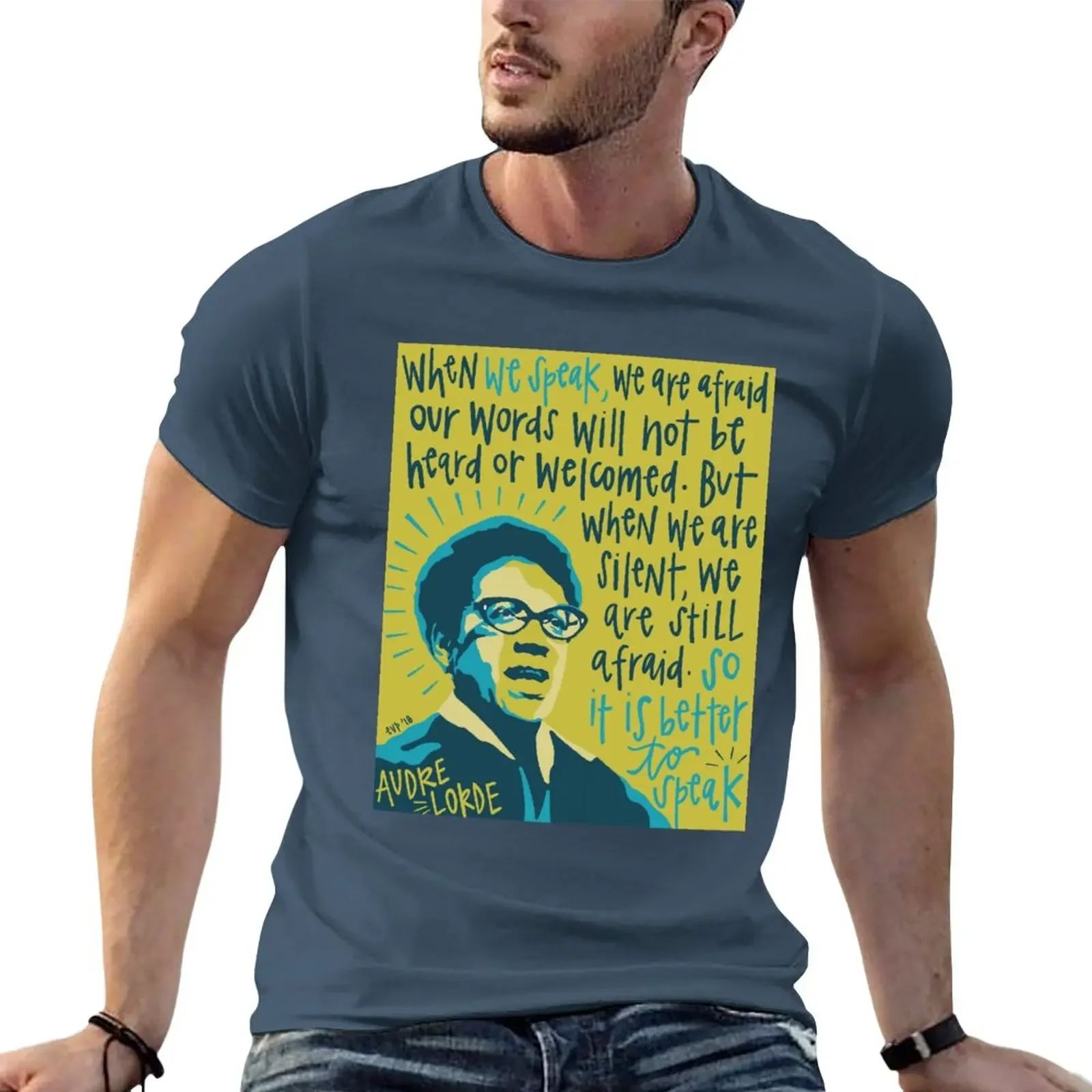 Audre Lorde. T-Shirt cute tops blanks mens graphic t-shirts