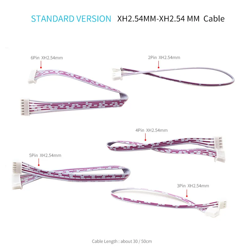 UNISIAN XH2.54mm كابل الصوت ذكر إلى ذكر محطة مزدوجة الرأس 2P 3P PH2.0-XH2.54mm كابلات توصيل الصوت المحمية