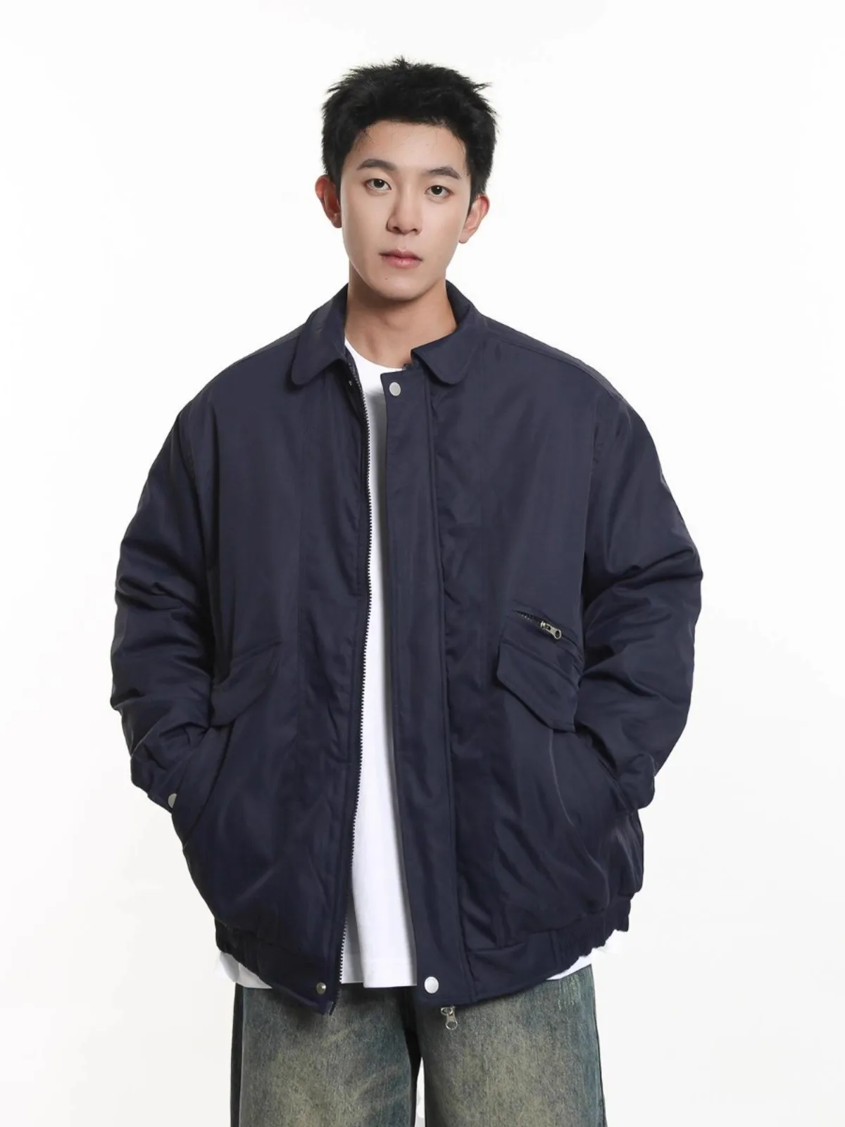 

Мужская демисезонная свободная рабочая куртка из хлопка в винтажном стиле, теплая повседневная верхняя одежда для молодежи