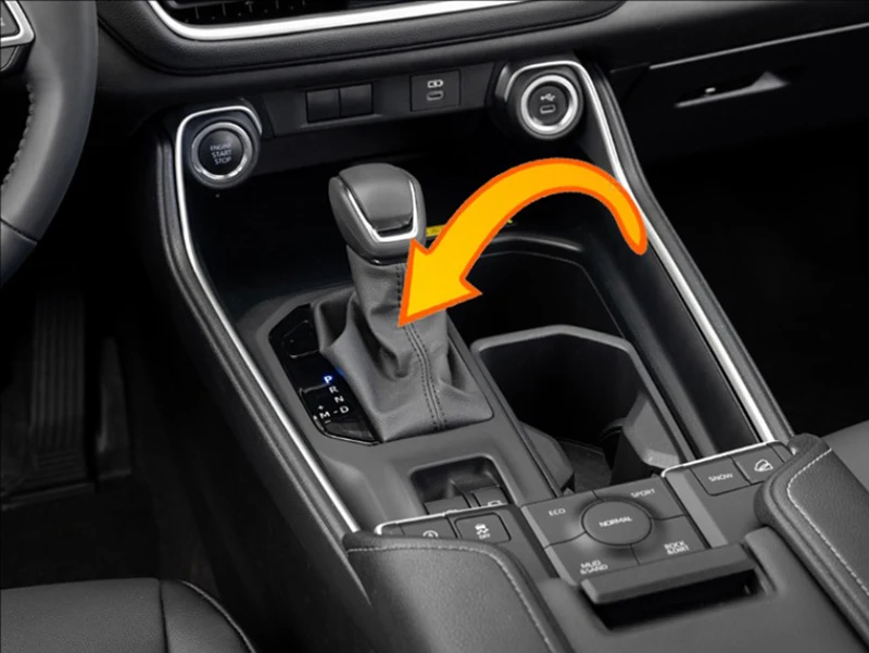 لتويوتا جراند هايلاندر 2024 2025 2026 اكسسوارات السيارات ABS والعتاد التحول لوحة مركز وحدة التحكم غطاء إطار الكسوة #5