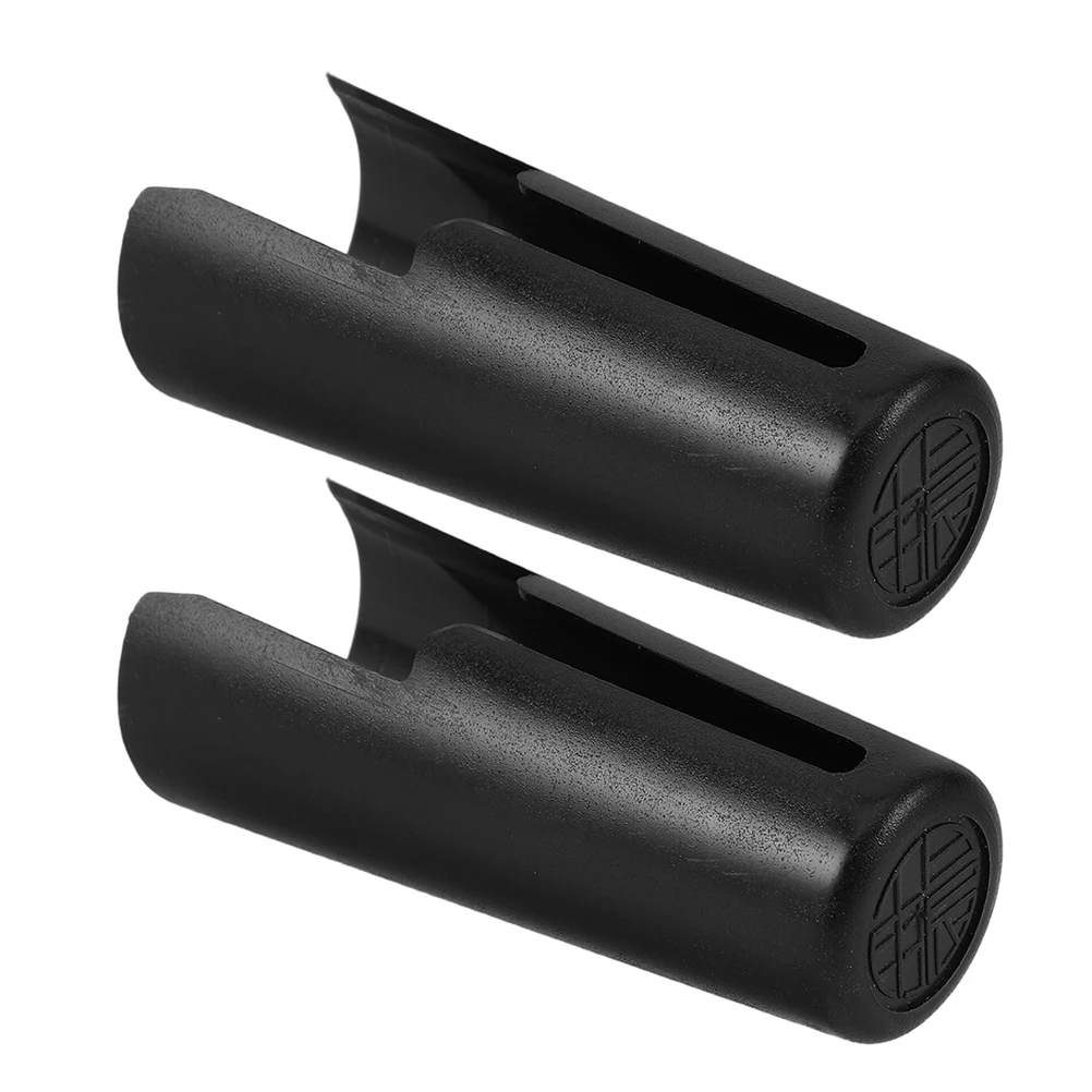 

2Pcs Alto Saxophone Mouthpiece Protective Cover Plastic Clarinet Guard Easy Carry Store Extend Lifespan Stage Performances