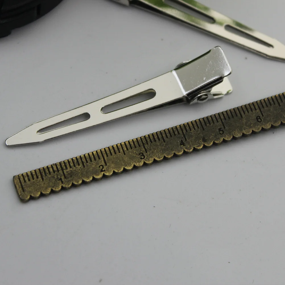 

20Pcs Metal Hair Clamps Stainless Steel Mouth Prongs for Hair Curls Arts Crafts Projects Paper Organization Accessories