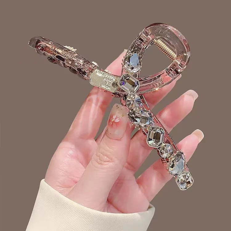 Maillard Sparkling Pearl Bow Large Hairpin for Japanese and Korean Girls Elegant and Fashionable Headwear Hairpi