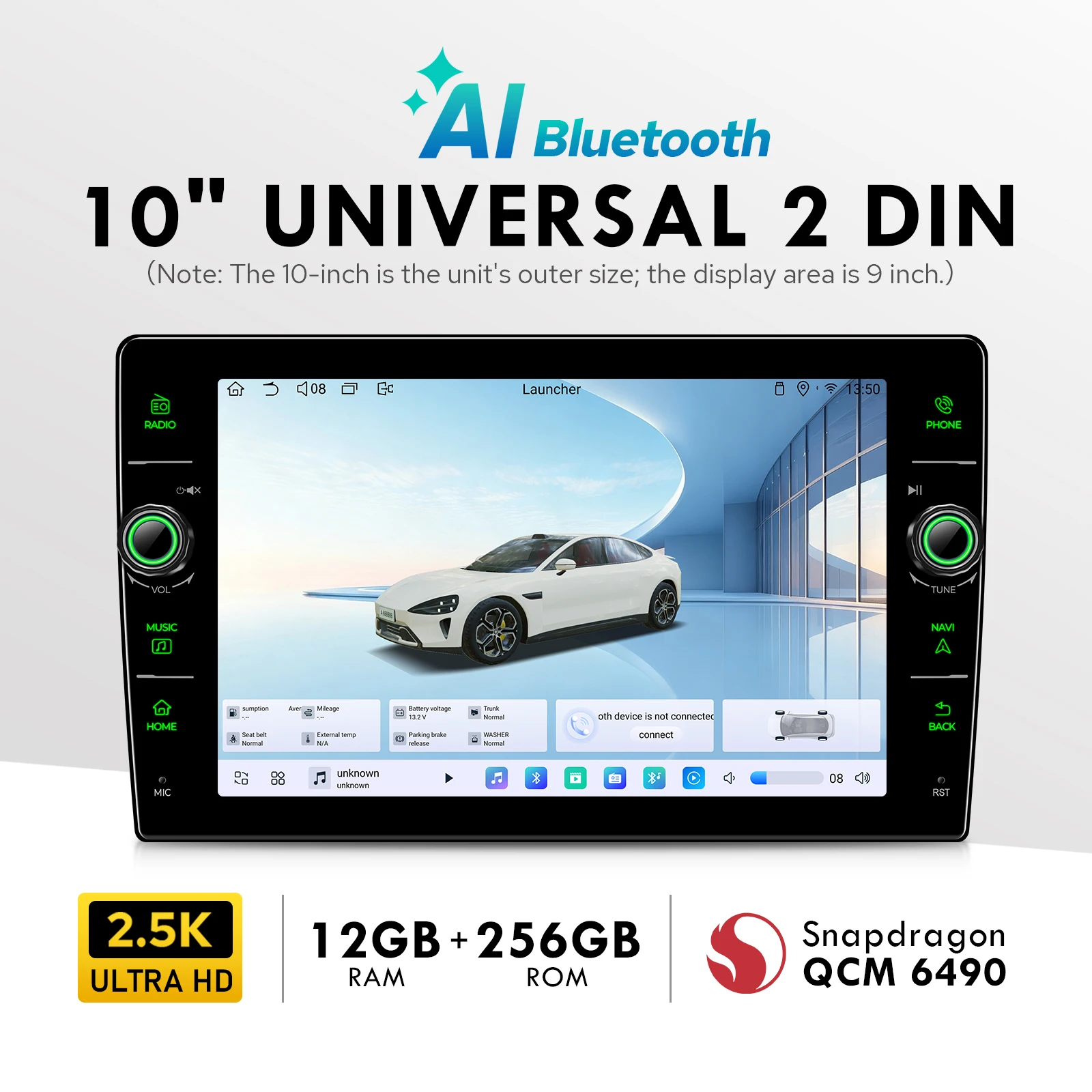 JOYING Universal 2 DIN Android Car Stereo 10