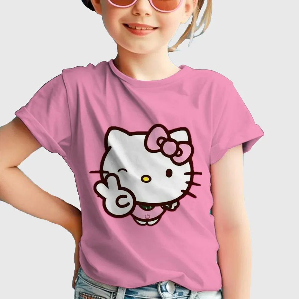 Ropa con estampado 3D de dibujos animados de Hello Kitty para
