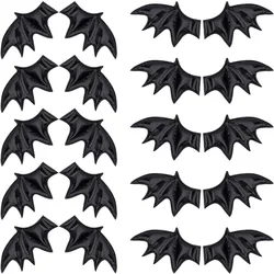 40PCS Leather Halloween Bat Wings DIY Crafts Bat Wing Spooky Bats Halloween Decorations for Hair Ornament & Costume Accessory