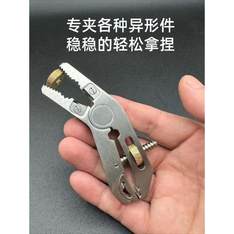 5-in-1 Clamp Holder Wrench Pliers  Multifunctional Pocket Pliers  Tool Clamp  1pcs