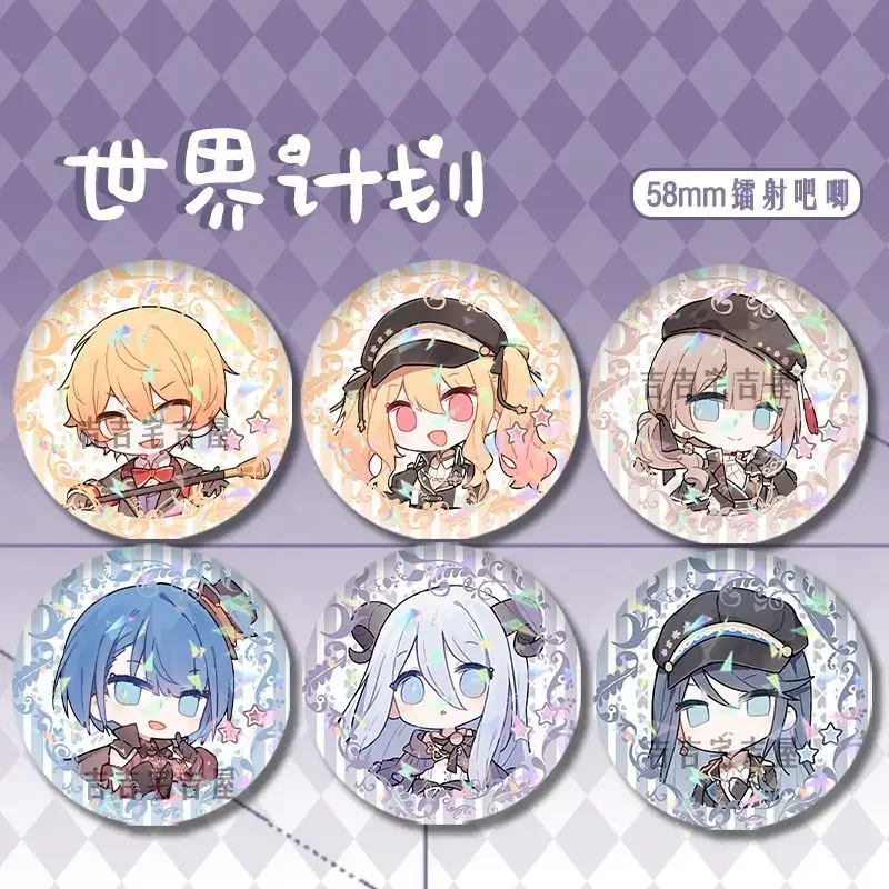 Aoyagi-Broche Toya pour femme, Broches Sekai Project, Kendonome Akito, Bijoux fantaisie, Akiyama Mizuki Anime Danemark ge Pins, Cadeau fille