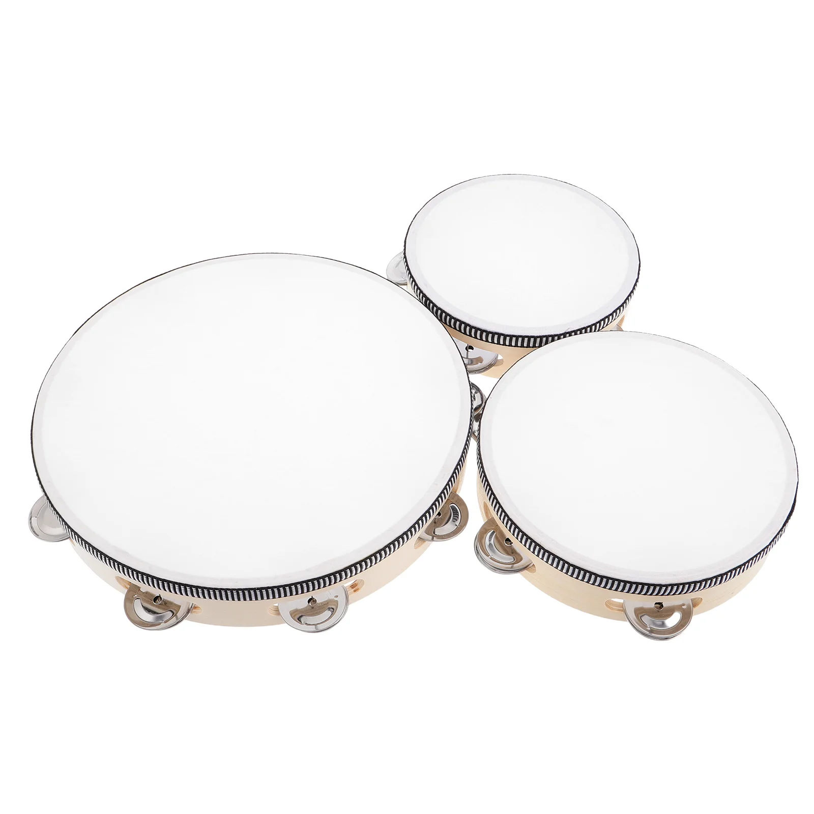 

3Pcs Wooden Toddler Musical Instruments Hand Tambourine for Early Music Class Dance Performance Rhythm Percussion Instruments