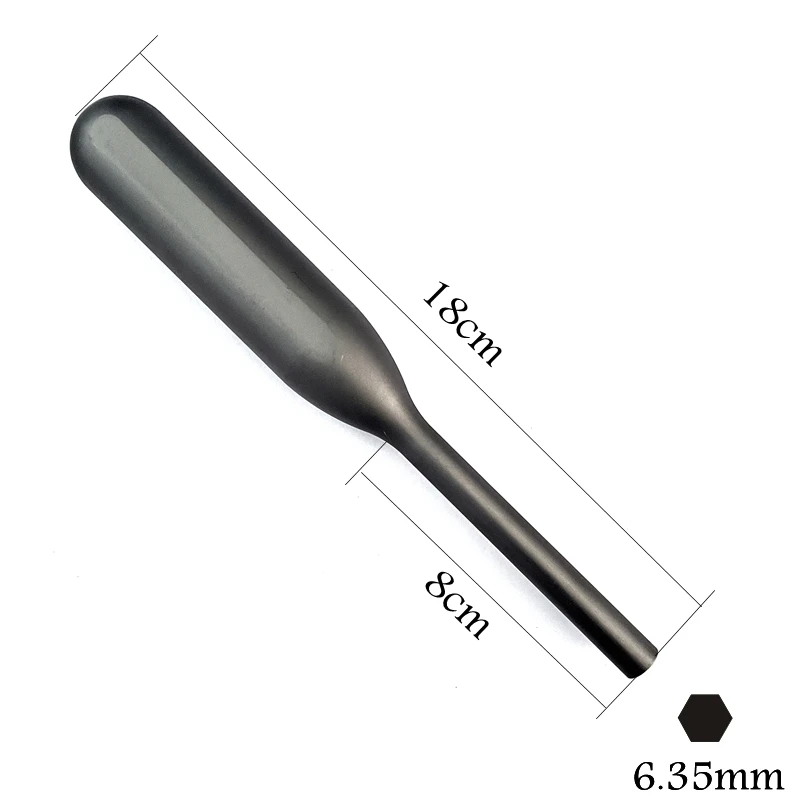 Pegangan Paduan Aluminium Profesional untuk Tangkai 1/4 "6.35Mm Bit Nyaman Pegangan Obeng Perkakas Tangan Presisi