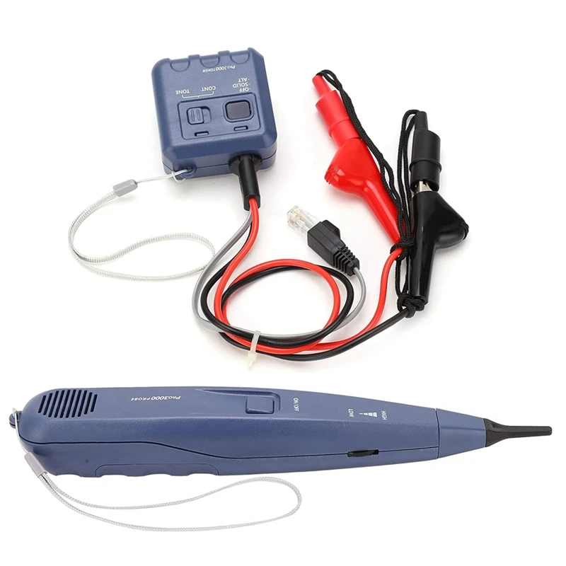 Pro3000 Tone Generator And Probe Kit, Smarttone Technology, Handheld Telephone Line Circuit Finder