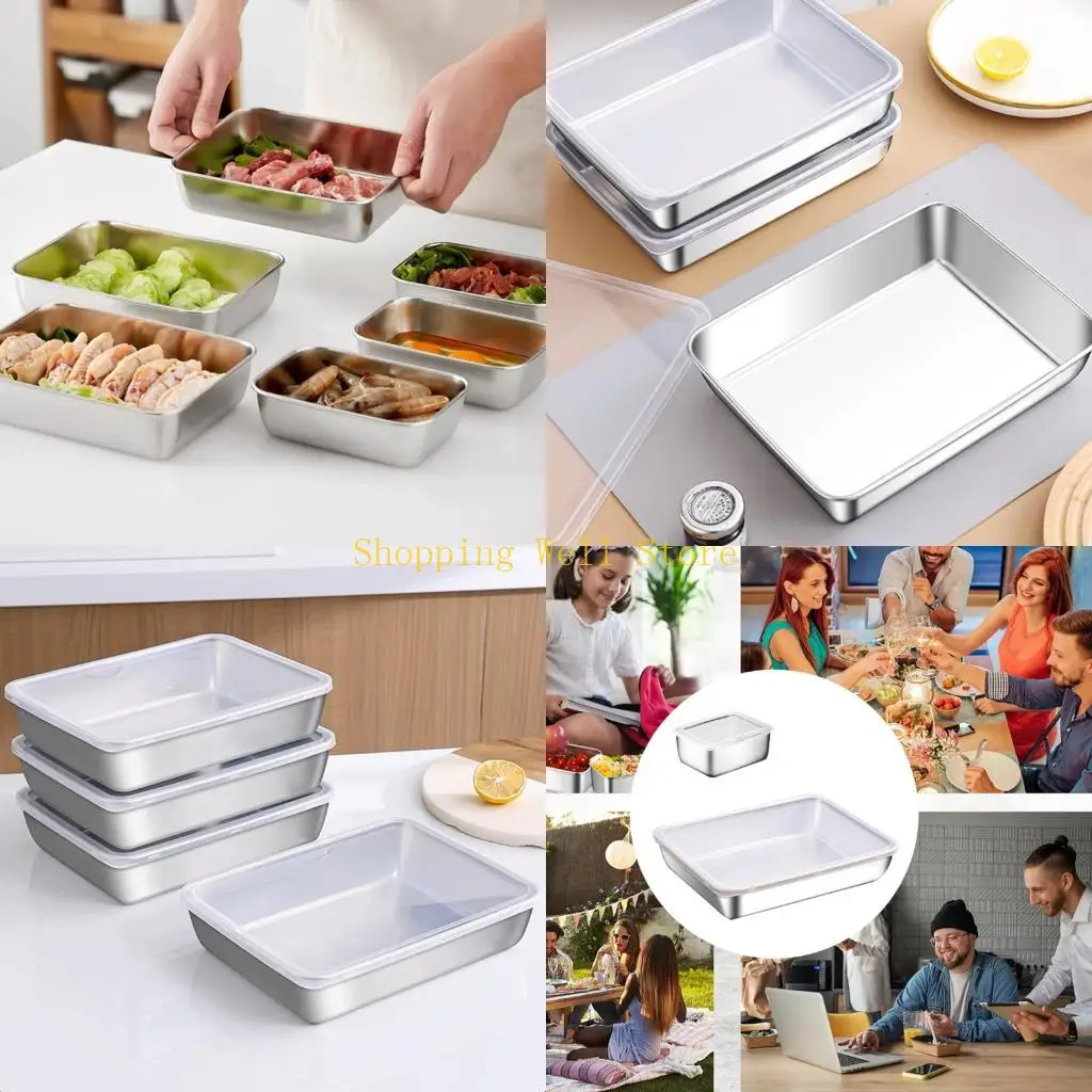 

KX4B 6Units Nonrust Steel Savers Perfect For Meal Planning And Storage