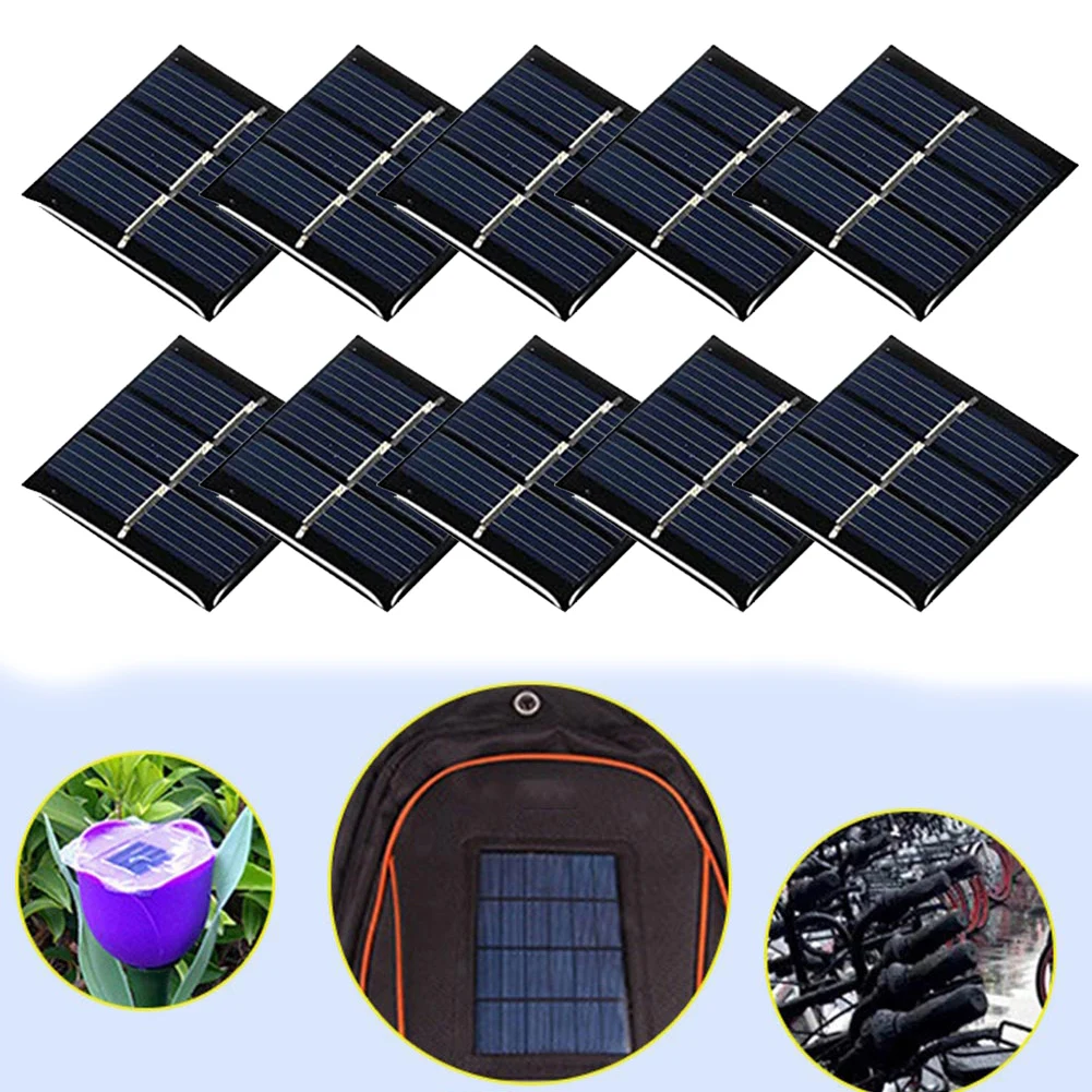10pc Solar Panel Cell 1.5V 60mA For DIY Projects For Solar Water Pumps Small Electrical Devices 30mmx30mm Small Solar Panel Cell