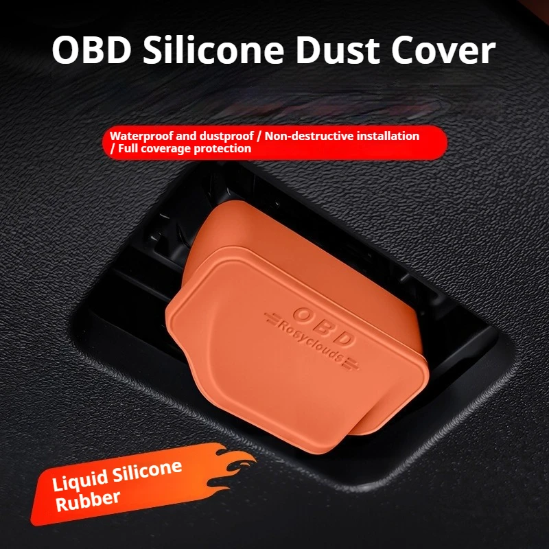 Universal Car OBD Port Protective Cover Diagnostic Interface Dustproof Waterproof Protector for Gas and Electric Vehicles