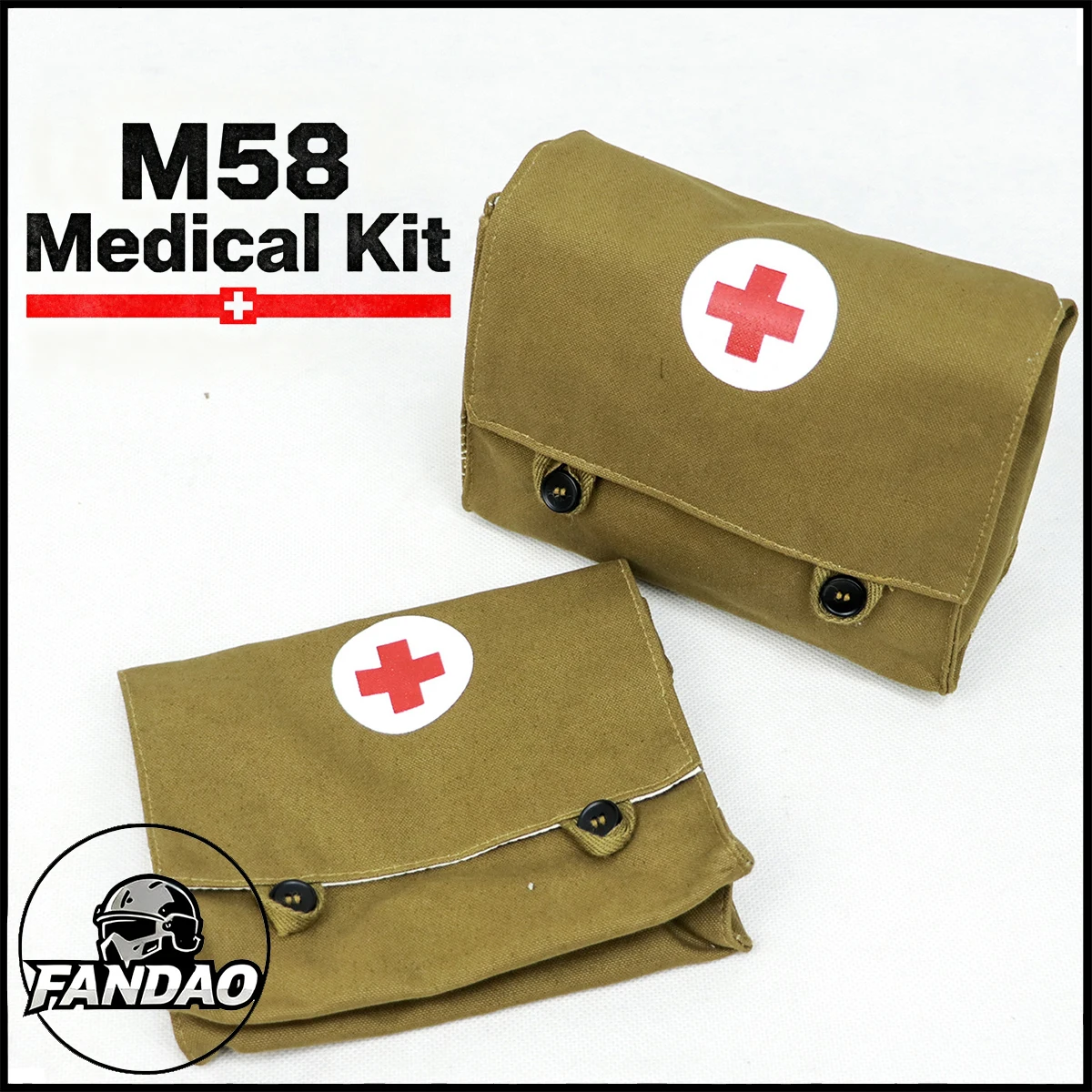 

Soviet M58 Individual Field First Aid Kit Military Canvas Waist Pack Red Army Emergency Blood Bag Tactical Outdoor Survival Gear