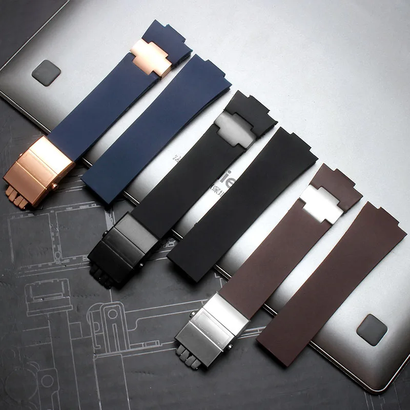 Athens Observation Navigation 1183 Men Women Waterproof For Ulysse Nardin Rubber WatchBand 25mm Silicone Watch Strap accessories