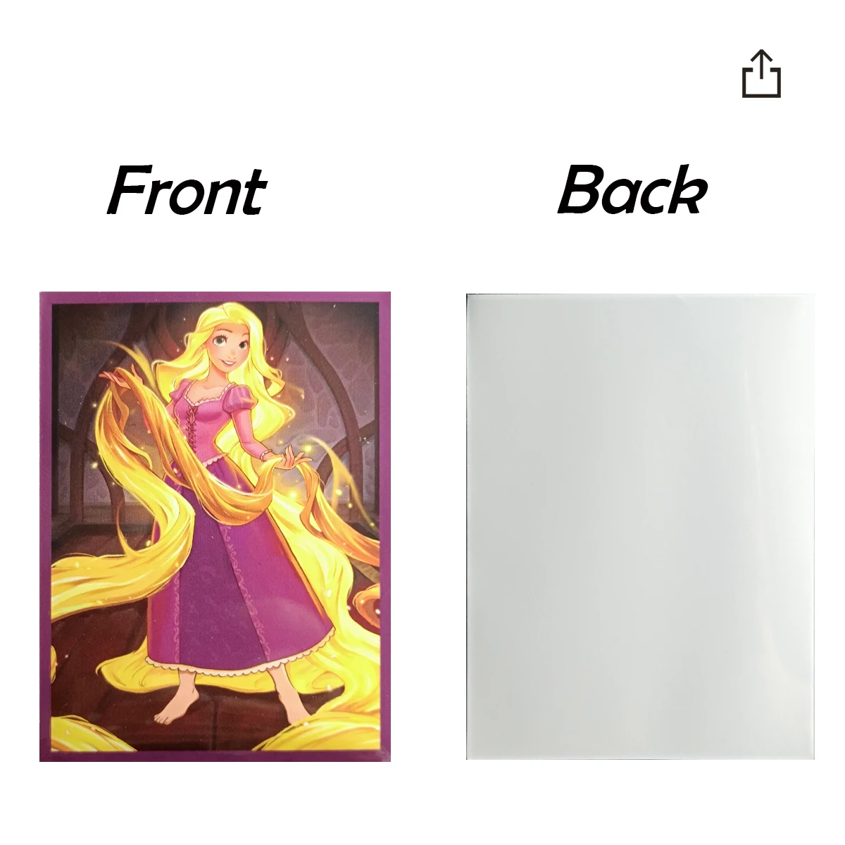 60 buste per carte anime Premium Rapunzel, materiale PP durevole, 66x91 mm, ideali per proteggere l'archiviazione di carte magiche/TCG/contative