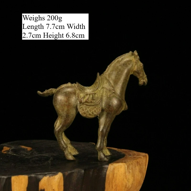 

Creative Retro Copper Tang Horse Miniature Statue Home Garden Decoration Office Desktop Tea Pet Crafts Ornaments Gift