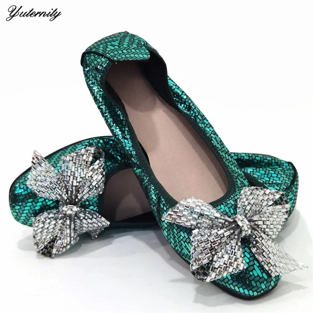 Top Style Fashion Around Toe Ladies Shoes For Wedding Dress New Coming Pumps Italian Rhinestone Shoes Size 36-43