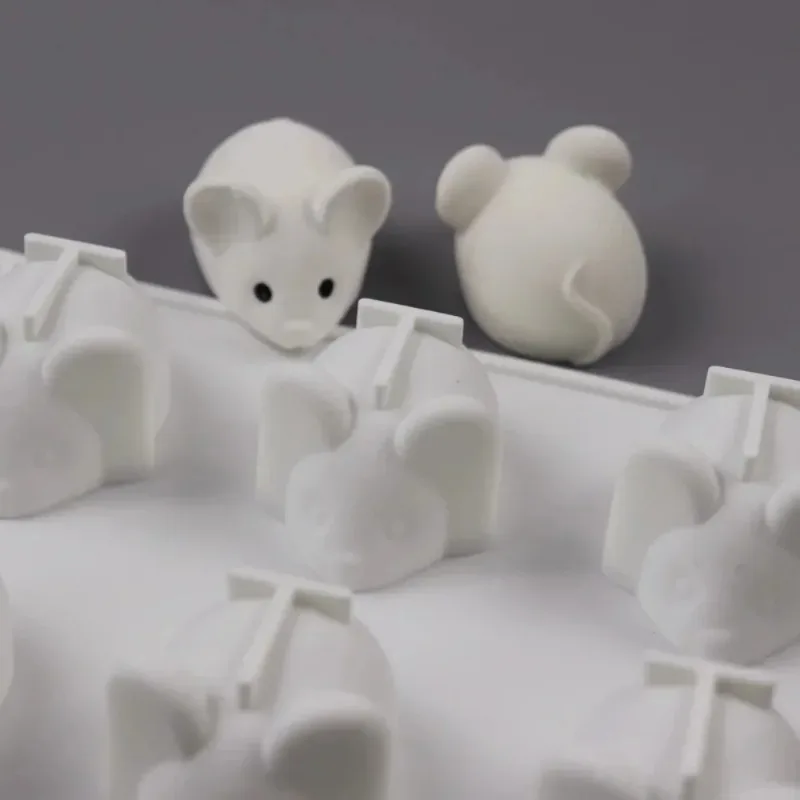 2026 New 6‑Cavity Silicone Mouse Mold For Mousse Chocolate Dessert Baking Tray Fondant Cake Decorating Pastry Making Gadget