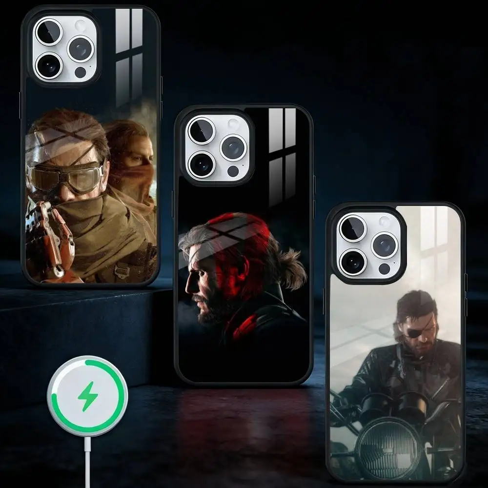 

Game M-Metal Gear Solid Phone Case For iPhone17,16,15,14,13 Plus,Pro Max Magnetic For Magsafe Wireless Charging