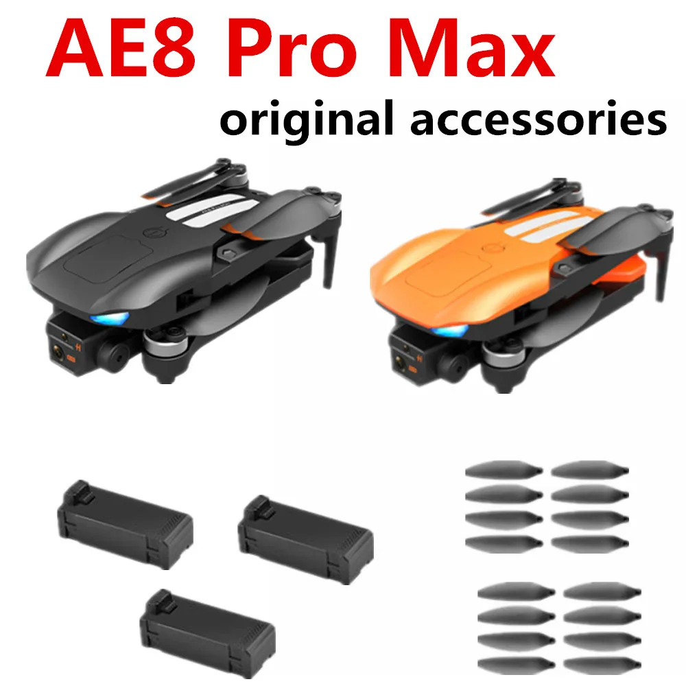 

AE8 Pro Max Drone Original Accessories Battery/ Propeller Blade For AE8ProMax Drone Spare Parts