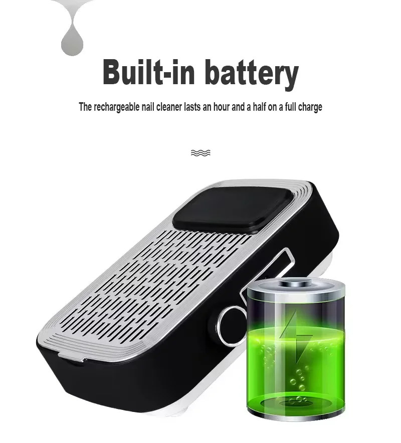 Пылесос для ногтей, низкий уровень шума, регулируемая скорость ​ ​ Пылесос для ногтей с сильным всасыванием, подходящий для домашнего маникюрного салона