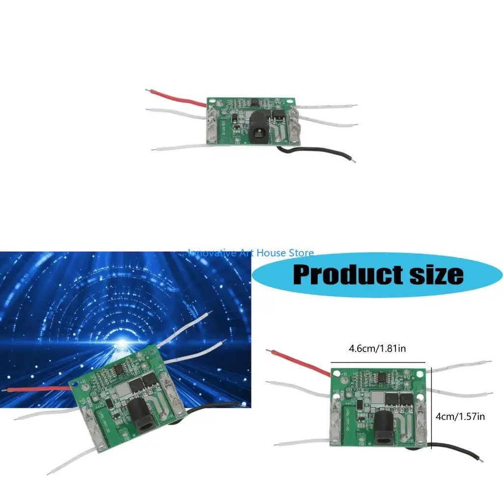E1PC Pack Wiring Battery Board With 5S 21V Input, Overcharge and Overcurrent Control, Fault Stop, 46 x 40 mm Board Size, and DIY