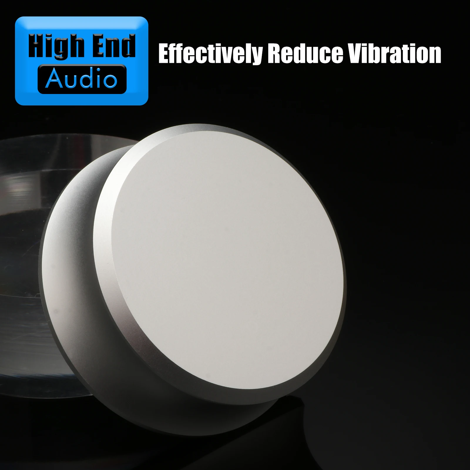 Preffair Aluminum Metal Vinyl Record Weight Stabilizer Disc Balanced Clamp for Turntable LP Record Player Accessories