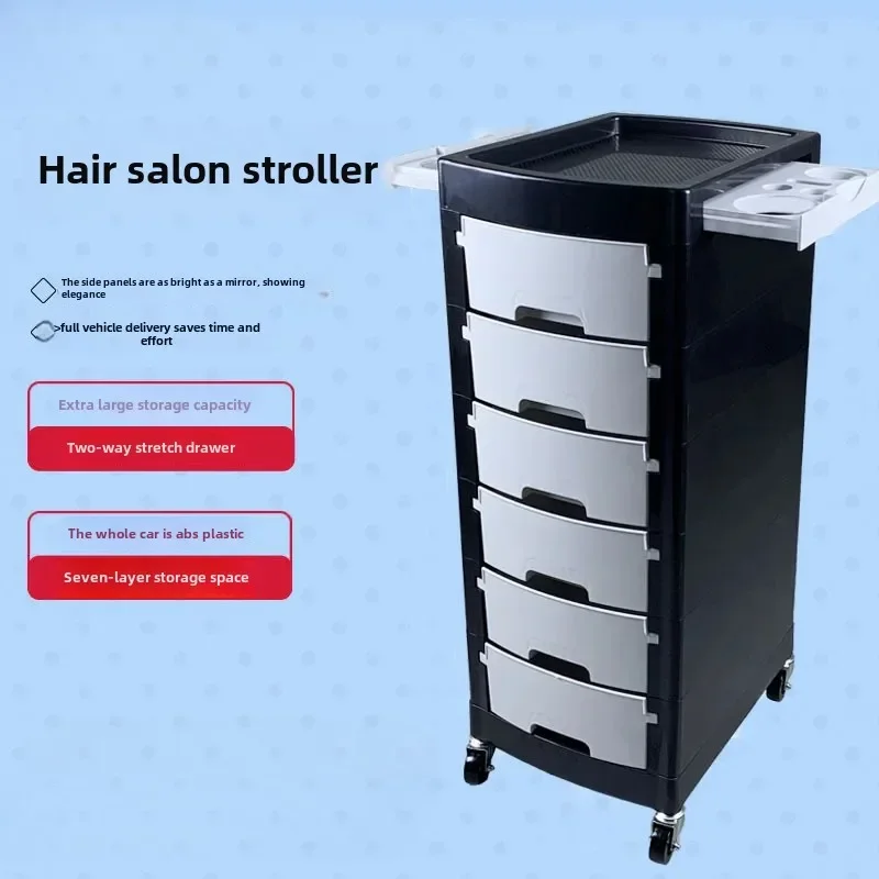 Rotating Salon Serving Cart Mini Spa Trolley with Lash Nail and Wine Storage for Salon and Hospitality Stylish Service Cart