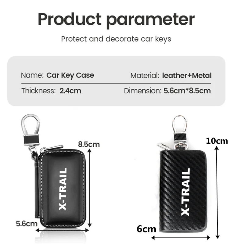 Autosleutel Bescherming Shell Tas Carbon Filber Autosleutel Geval Voor Nissan Xtrail X Trail T30 T31 T32 2021 2020 2019 2018 2017 - 2001