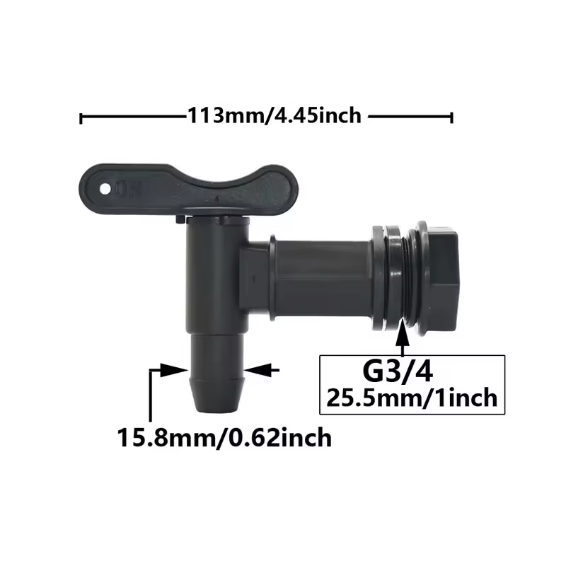 3/4" IBC Tank Tap Adapter Coarse Thread S60 to 5/8" Hose Connector Valves Fittings Garden Water Tanks Faucet Replacement - Image 5