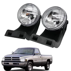 2Pcs Car Front Fog Light Lamps with Bulbs Left+Right For Dodge Ram 1500 2500 3500 1994 1995 1996 1997 1998 1999 2000 2001 2002