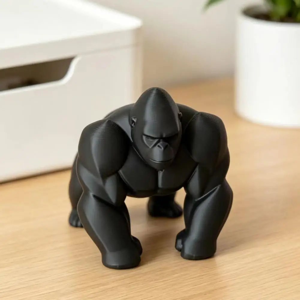 Multi-scenario Ornaments Versatile Home Decorations 3d Printed Gorilla Sculpture Ornament Minimalist Modern Art for Room