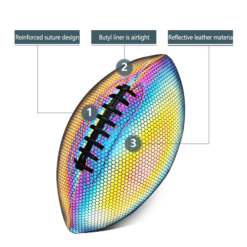 Balones fútbol reflectantes luminosos que brillan en noche, balones fútbol para adultos y niños, competición